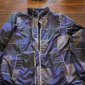 Women's Purple Checkered Jacket